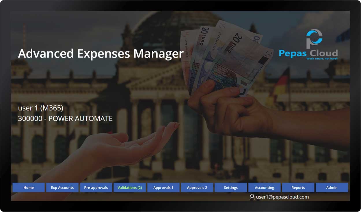 pepas cloud advanced expense manager